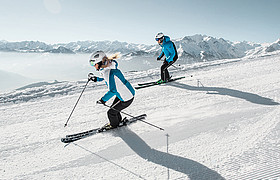 Skiing in ski area "Schmittenhöhe"